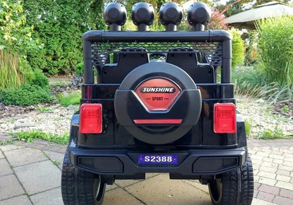 Akumuliatorinis visureigis Jeep S2388, juodas, 4x45W