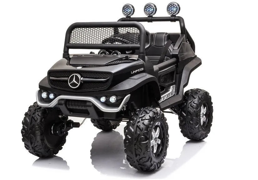 Akumuliatorinis visureigis Mercedes Unimog S, juodas