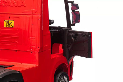 Akumuliatorinis visureigis Scania 500R HL698, raudonas, 4x4