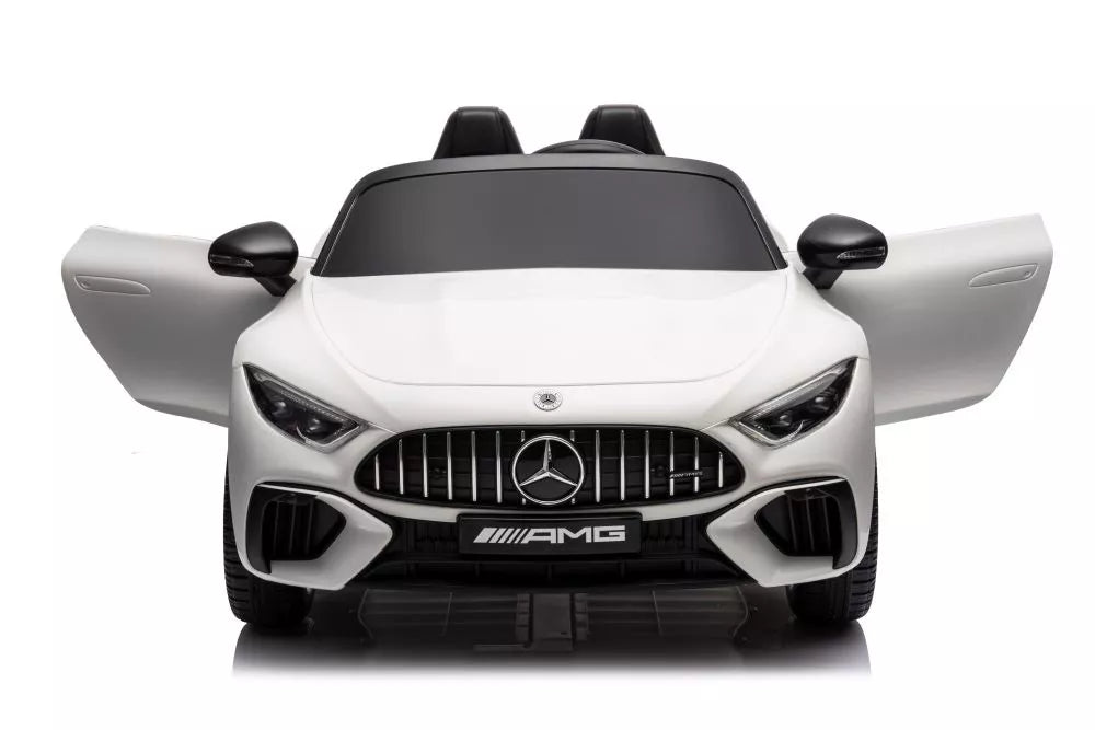 Baltas akumuliatorinis automobilis Mercedes AMG SL63