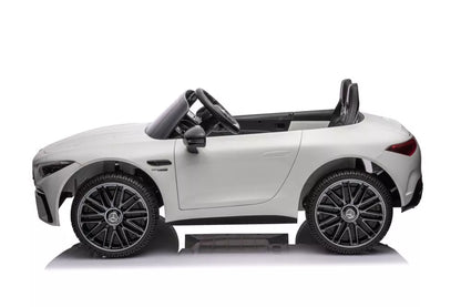 Baltas akumuliatorinis automobilis Mercedes AMG SL63