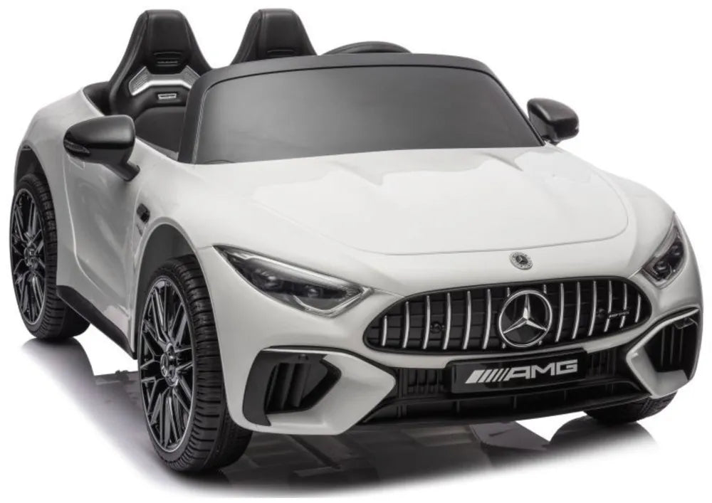 Baltas akumuliatorinis automobilis Mercedes AMG SL63