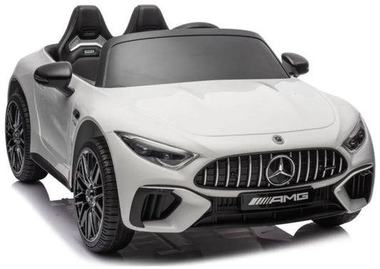 Baltas akumuliatorinis automobilis Mercedes AMG SL63