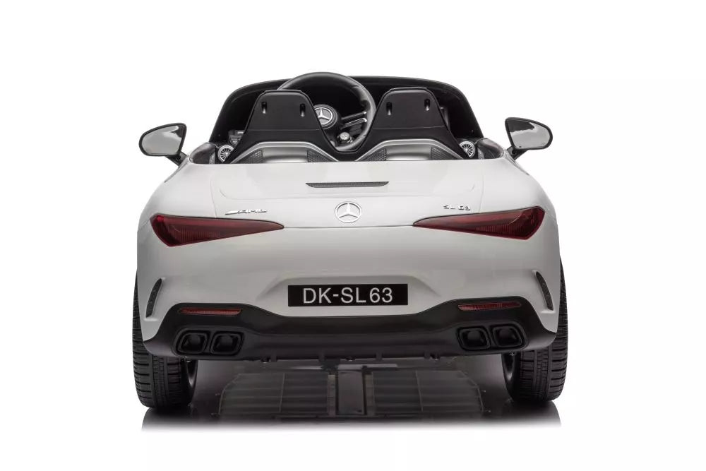 Baltas akumuliatorinis automobilis Mercedes AMG SL63