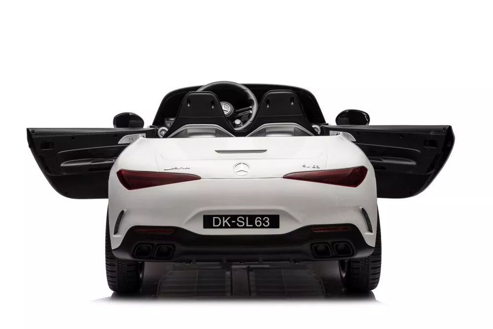 Baltas akumuliatorinis automobilis Mercedes AMG SL63