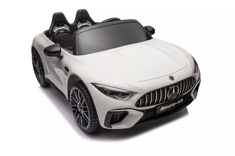 Baltas akumuliatorinis automobilis Mercedes AMG SL63