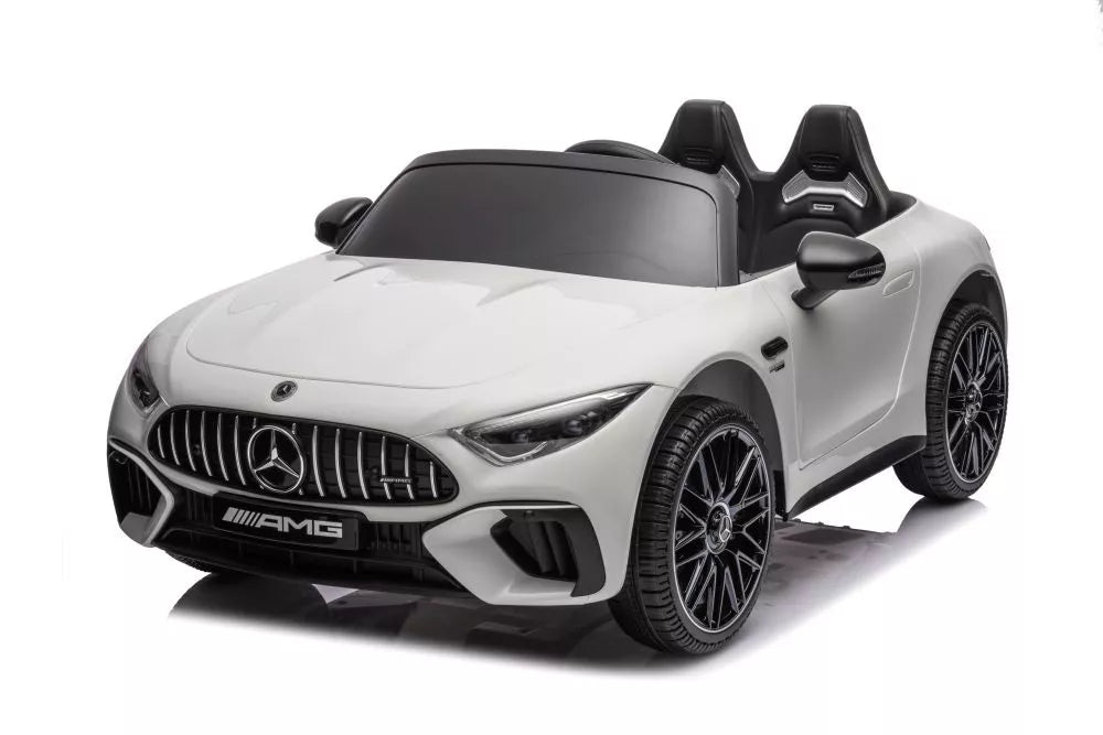 Baltas akumuliatorinis automobilis Mercedes AMG SL63