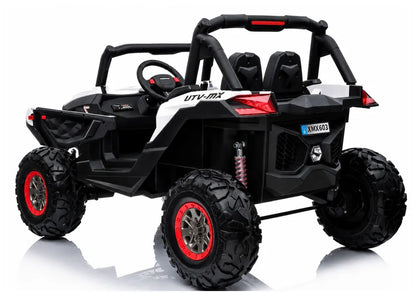 Baltas elektrinis vaikiškas visureigis Jeep XMX