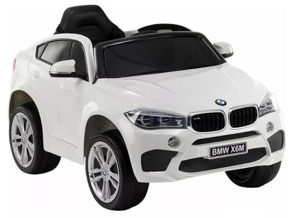 Baltas vaikiškas elektromobilis BMW X6