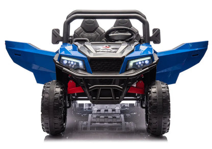 Baterija varomas 6 ratų elektromobilis XB-1038A 4x4 24V, mėlynas