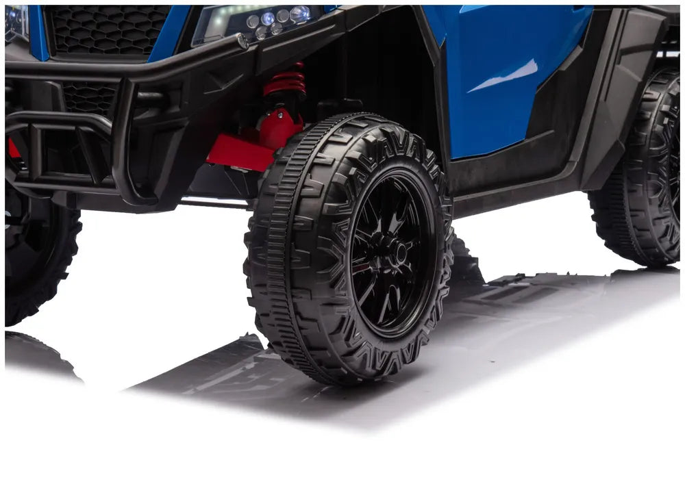Baterija varomas 6 ratų elektromobilis XB-1038A 4x4 24V, mėlynas