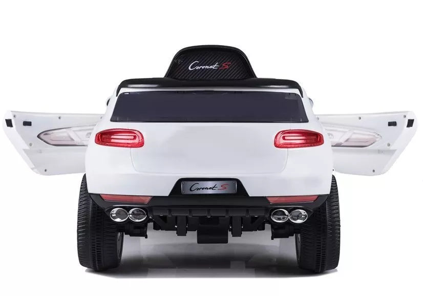 Coronet S baltas – elektrinis vaikiškas automobilis