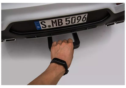 Dvivietis akumuliatorinis automobilis Mercedes GLC 63S LED žibintai MP3 Baltas