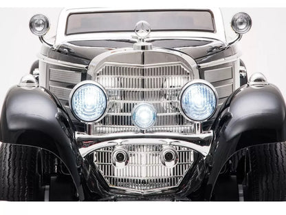 Elektrikinis vaikiškas automobilis Mercedes 540K, juodas