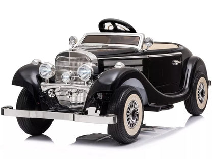 Elektrikinis vaikiškas automobilis Mercedes 540K, juodas
