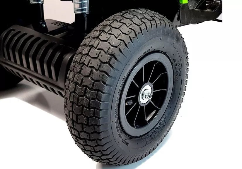 Elektrinis keturratis LEAN CARS BDM0906 su guminiais ratais – juodas