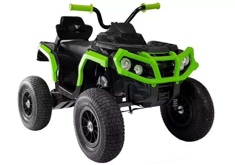 Elektrinis keturratis LEAN CARS BDM0906 su guminiais ratais – juodas
