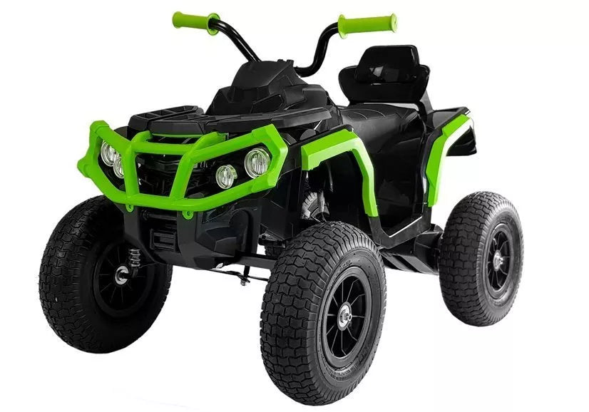 Elektrinis keturratis LEAN CARS BDM0906 su guminiais ratais – juodas