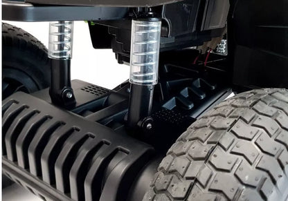 Elektrinis keturratis LEAN CARS BDM0906 su guminiais ratais – juodas