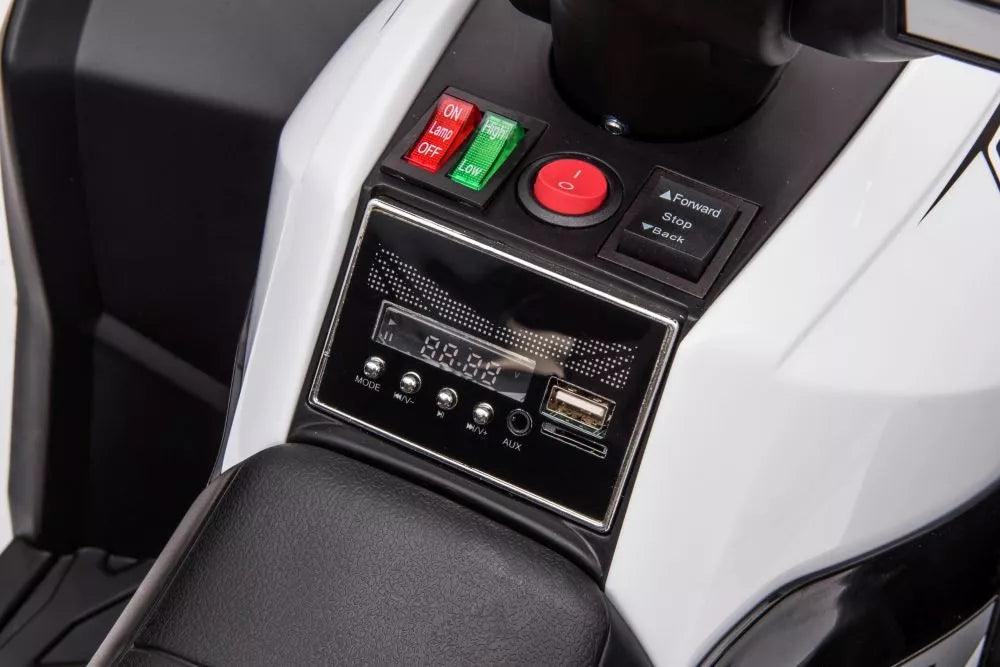 Elektrinis keturratis LEAN CARS HL568 baltas