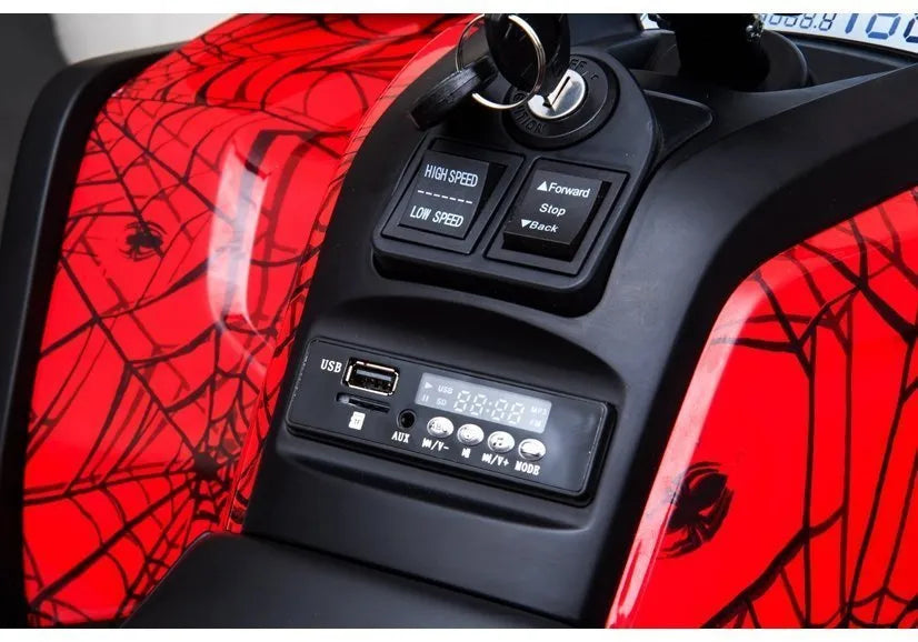 Elektrinis keturratis LEAN CARS Quad XMX607 Red Painted Spider