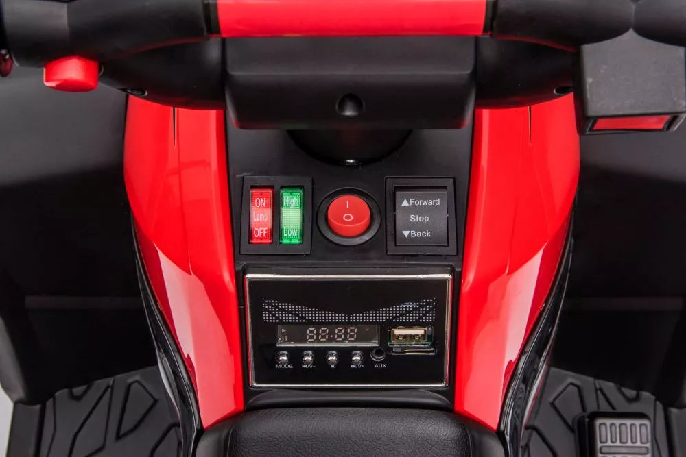 Elektrinis keturratis vaikiškas LEAN CARS HL568, raudonas