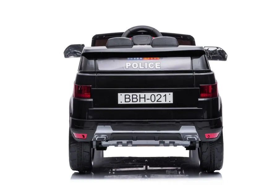 Elektrinis policijos automobilis LEAN CARS BBH-021, juodas