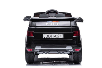 Elektrinis policijos automobilis LEAN CARS BBH-021, juodas