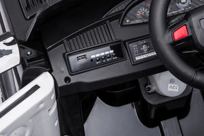 Elektrinis policijos automobilis LEAN CARS BBH-021, juodas