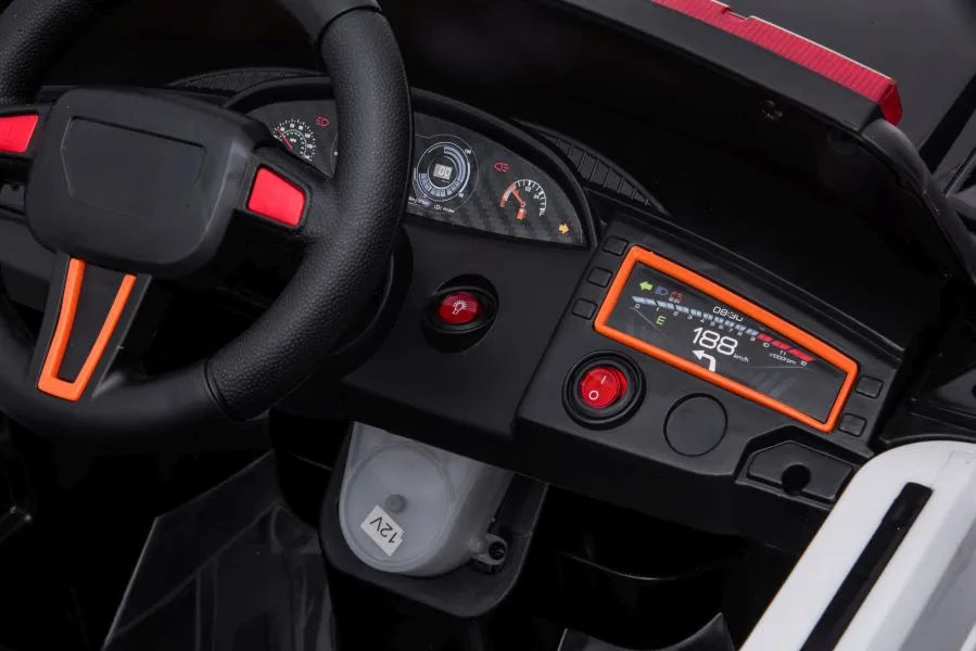 Elektrinis policijos automobilis LEAN CARS BBH-021, juodas