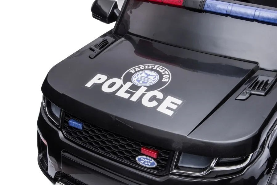 Elektrinis policijos automobilis LEAN CARS BBH-021, juodas