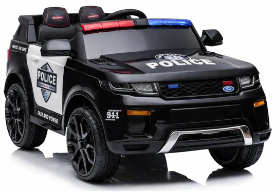 Elektrinis policijos automobilis LEAN CARS BBH-021, juodas
