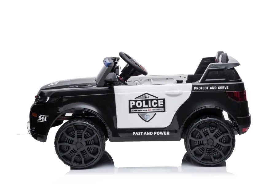Elektrinis policijos automobilis LEAN CARS BBH-021, juodas