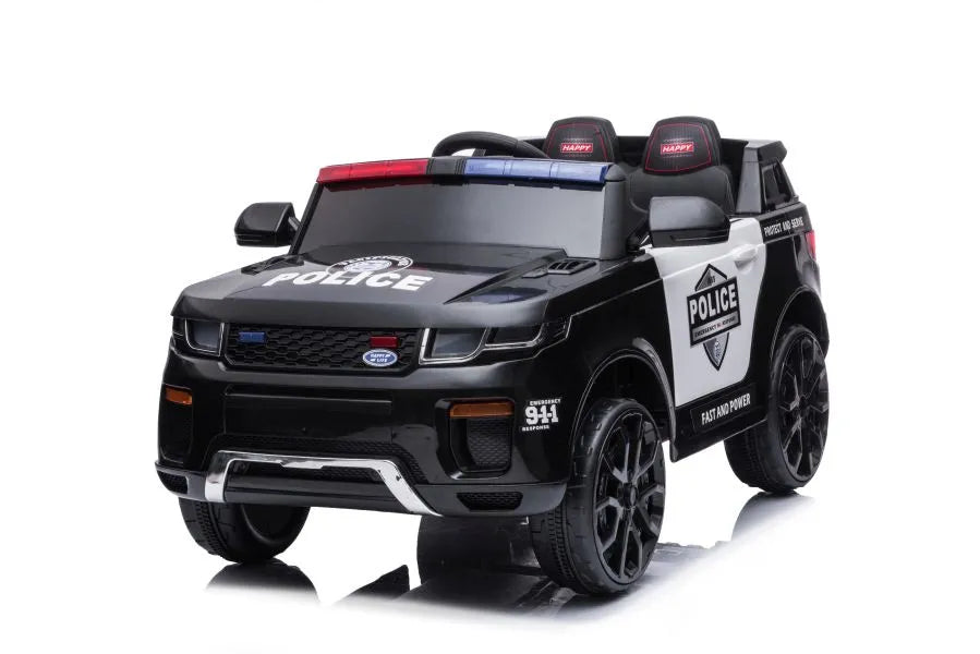 Elektrinis policijos automobilis LEAN CARS BBH-021, juodas