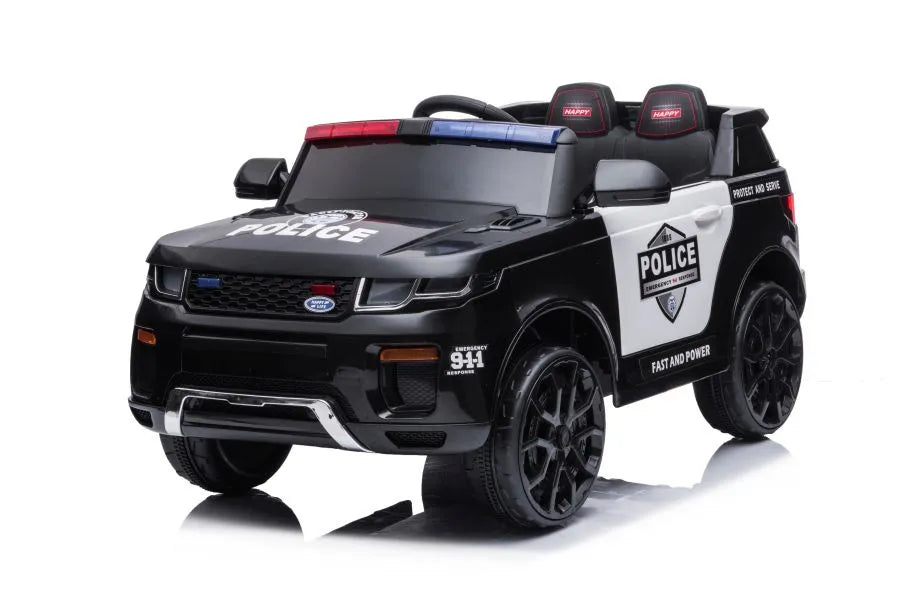 Elektrinis policijos automobilis LEAN CARS BBH-021, juodas