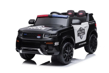 Elektrinis policijos automobilis LEAN CARS BBH-021, juodas