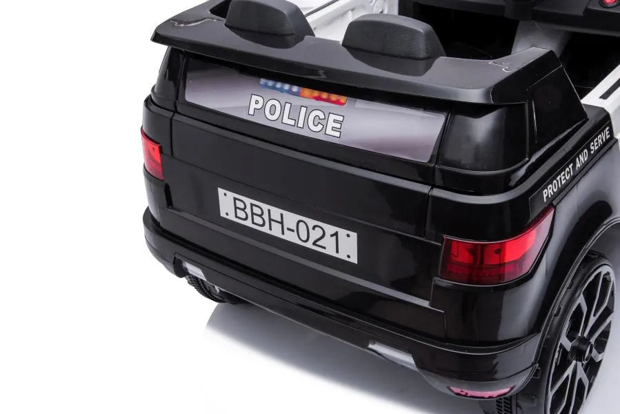 Elektrinis policijos automobilis LEAN CARS BBH-021, juodas