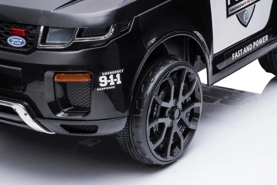 Elektrinis policijos automobilis LEAN CARS BBH-021, juodas