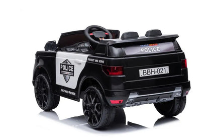 Elektrinis policijos automobilis LEAN CARS BBH-021, juodas