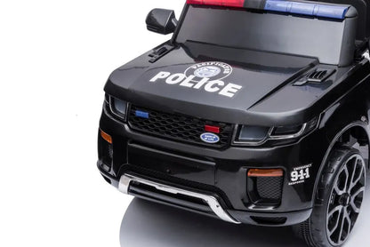 Elektrinis policijos automobilis LEAN CARS BBH-021, juodas