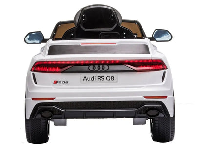 Elektrinis vaikiškas automobilis Audi RS Q8, baltas