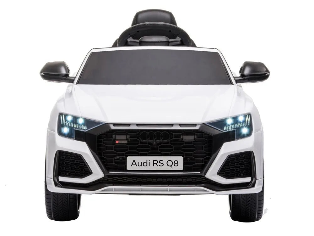 Elektrinis vaikiškas automobilis Audi RS Q8, baltas