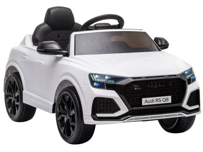 Elektrinis vaikiškas automobilis Audi RS Q8, baltas
