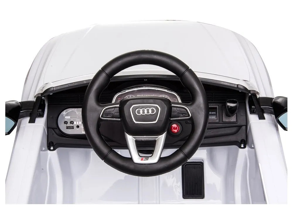 Elektrinis vaikiškas automobilis Audi RS Q8, baltas