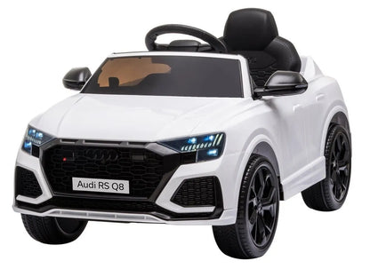 Elektrinis vaikiškas automobilis Audi RS Q8, baltas