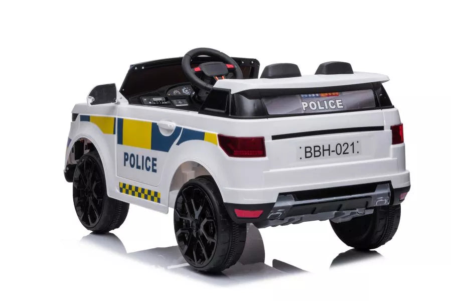 Elektrinis vaikiškas automobilis BBH-021 Policija, baltas