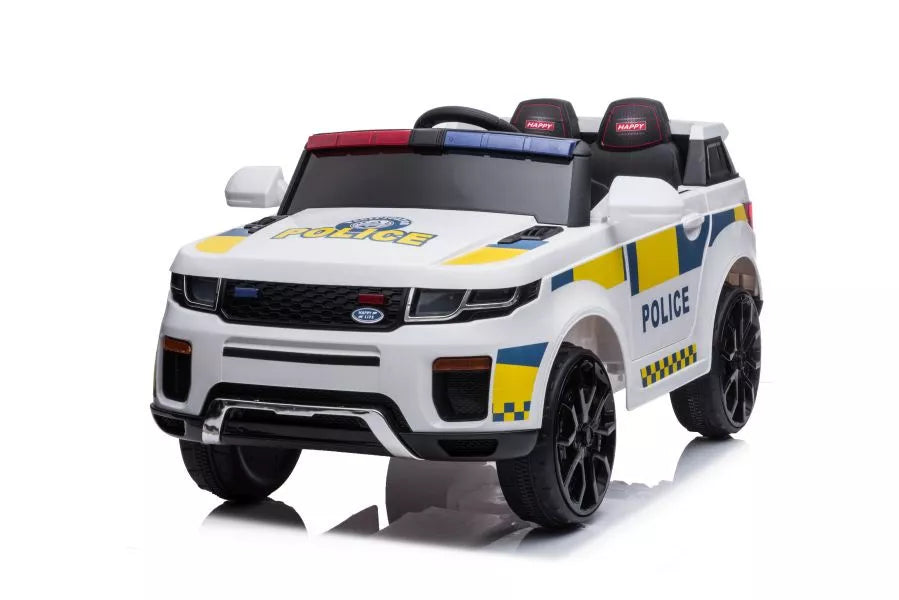 Elektrinis vaikiškas automobilis BBH-021 Policija, baltas