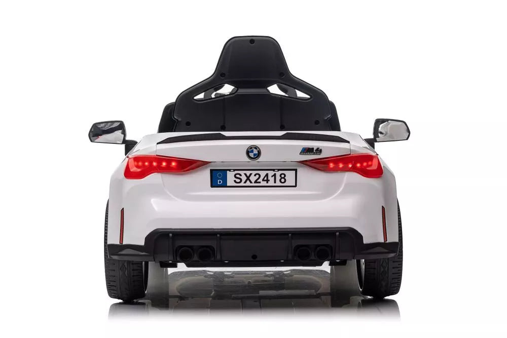 Elektrinis vaikiškas automobilis BMW M4 baltas
