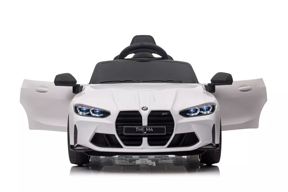 Elektrinis vaikiškas automobilis BMW M4 baltas