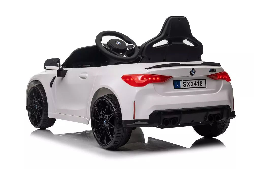Elektrinis vaikiškas automobilis BMW M4 baltas